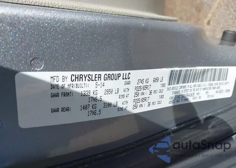 2014 Chrysler Town & Country Touring из США, поврежденный, VIN 2C4RC1BGXER443039